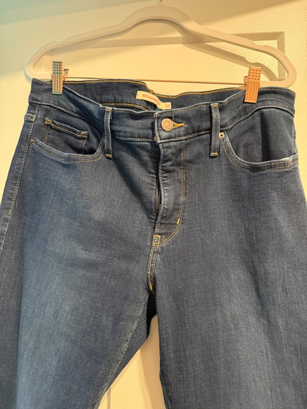 Levi's Dark Blue Denim Shaping Bootcut Jeans 315 SS 32 like new